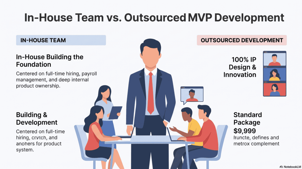 in-house vs outsourced mvp development