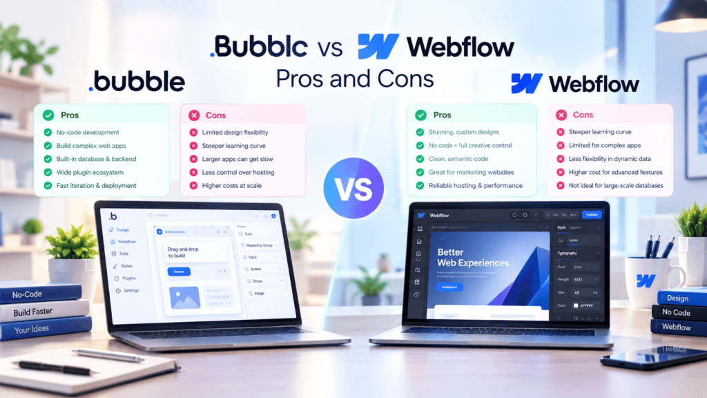 Bubble or Webflow for MVP