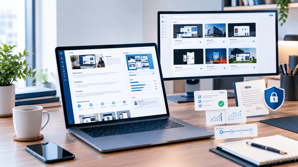 freelance developer portfolio review