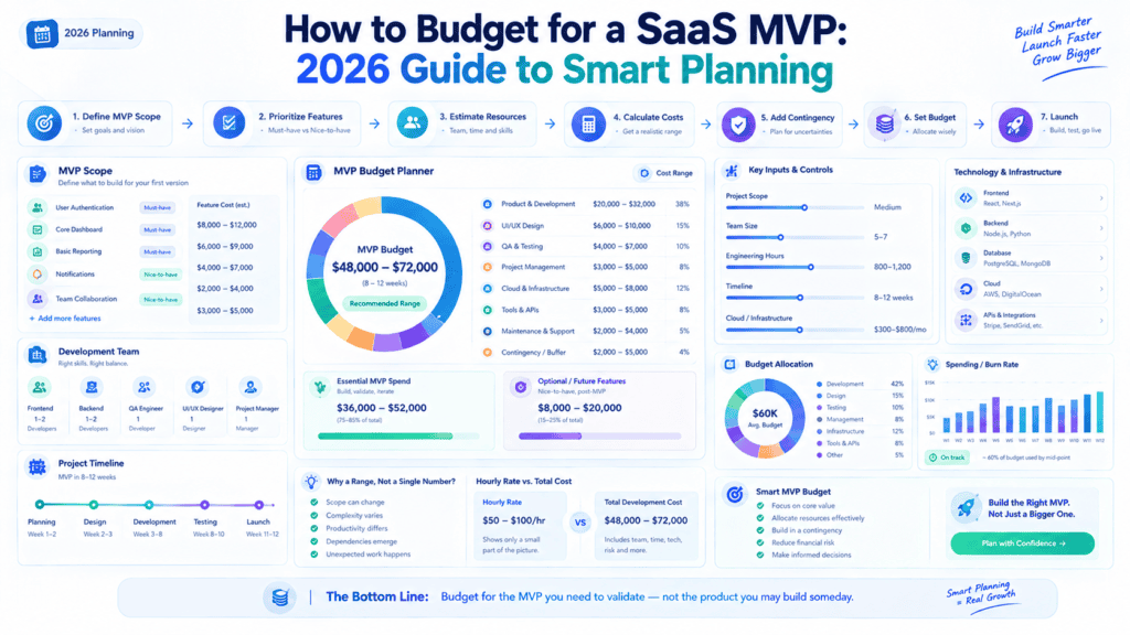 how to budget for a SaaS MVP