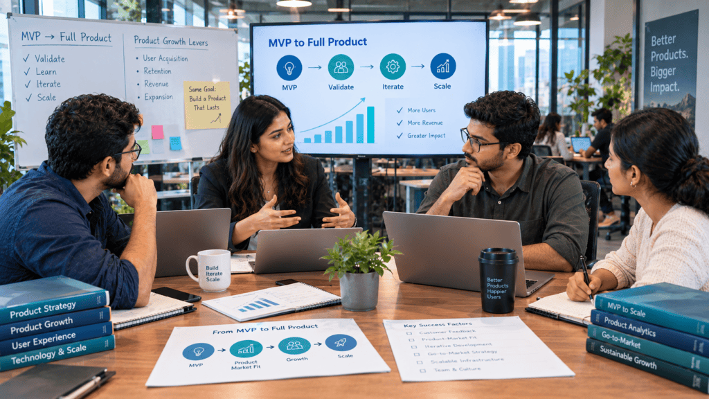 how to scale an MVP into a full product