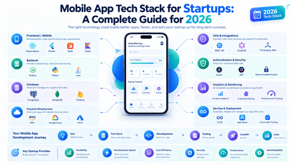 mobile app tech stack for startups