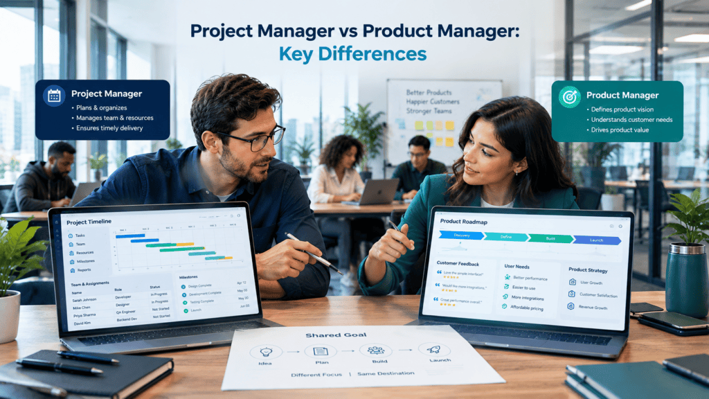 project management vs product management