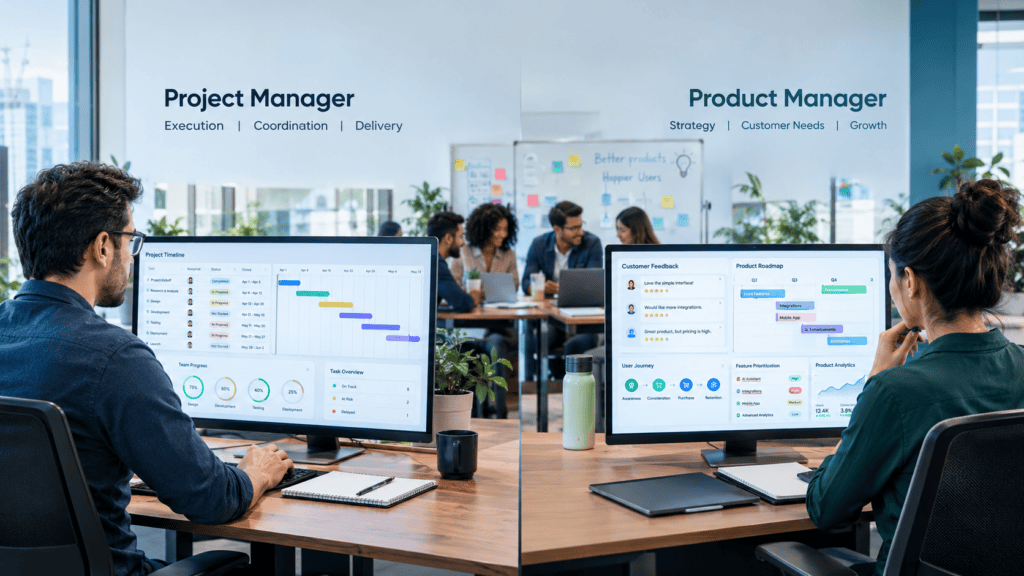 project manager vs product manager for startups
