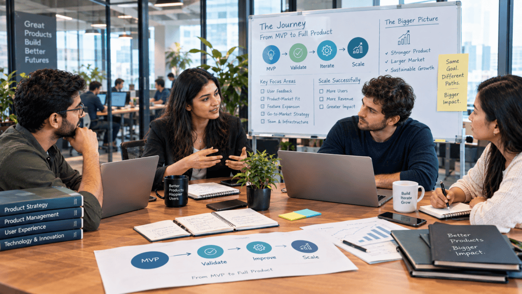 scale MVP into a full product