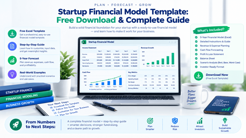 startup financial model template