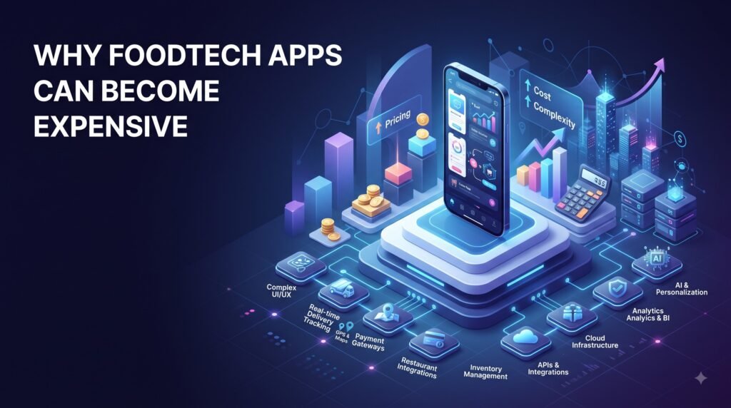 food delivery app development cost in india
