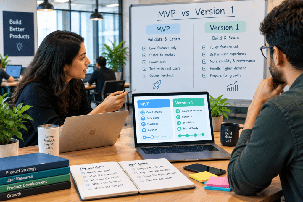 version 1 vs MVP